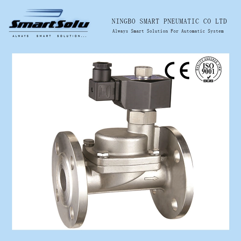 2-Way Flange Pilot Operated Piston Steam Normally Open Solenoid Valve