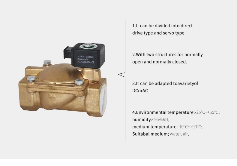 Refrigeration Control Steam Brass Water Solenoid Valve