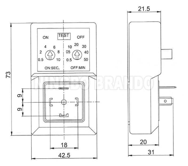 Time Controlled Solenoid Valve Electric Cyclic Timer For Air Compressor Automatic Drain Valve And Water Solenoid Valve